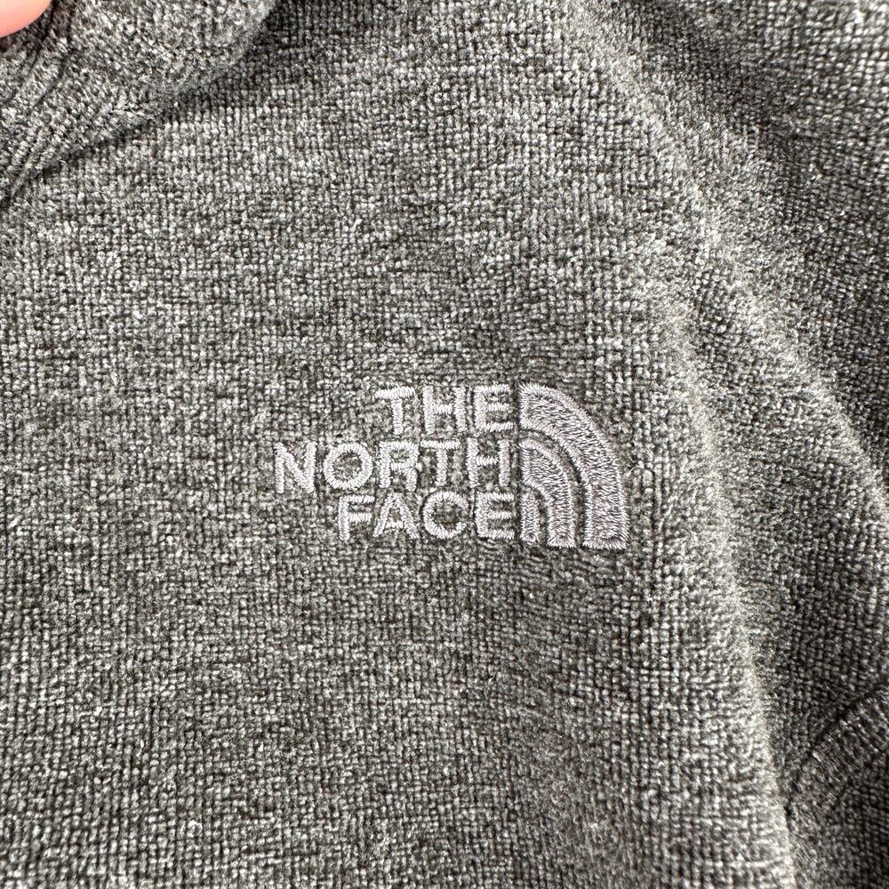 The North Face Gray Sweatshirt High Neck Collared Snap XS Cozy Warm Soft - Picture 5 of 7